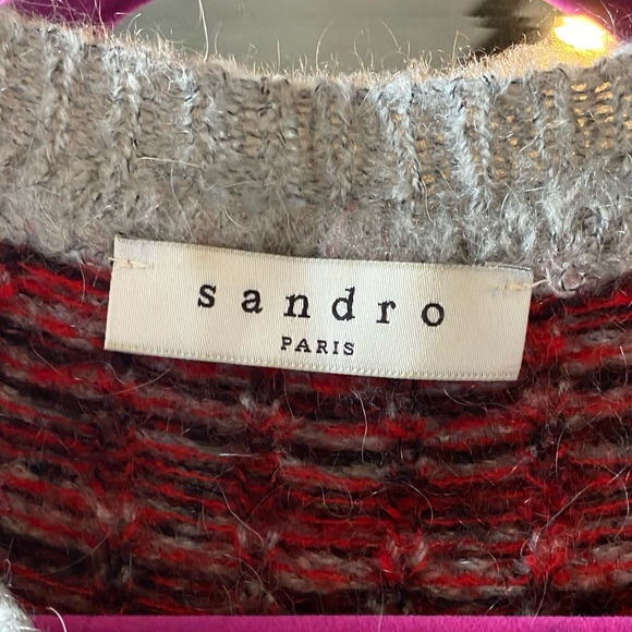 Sandro Plaid Sweater - Picture 3 of 7